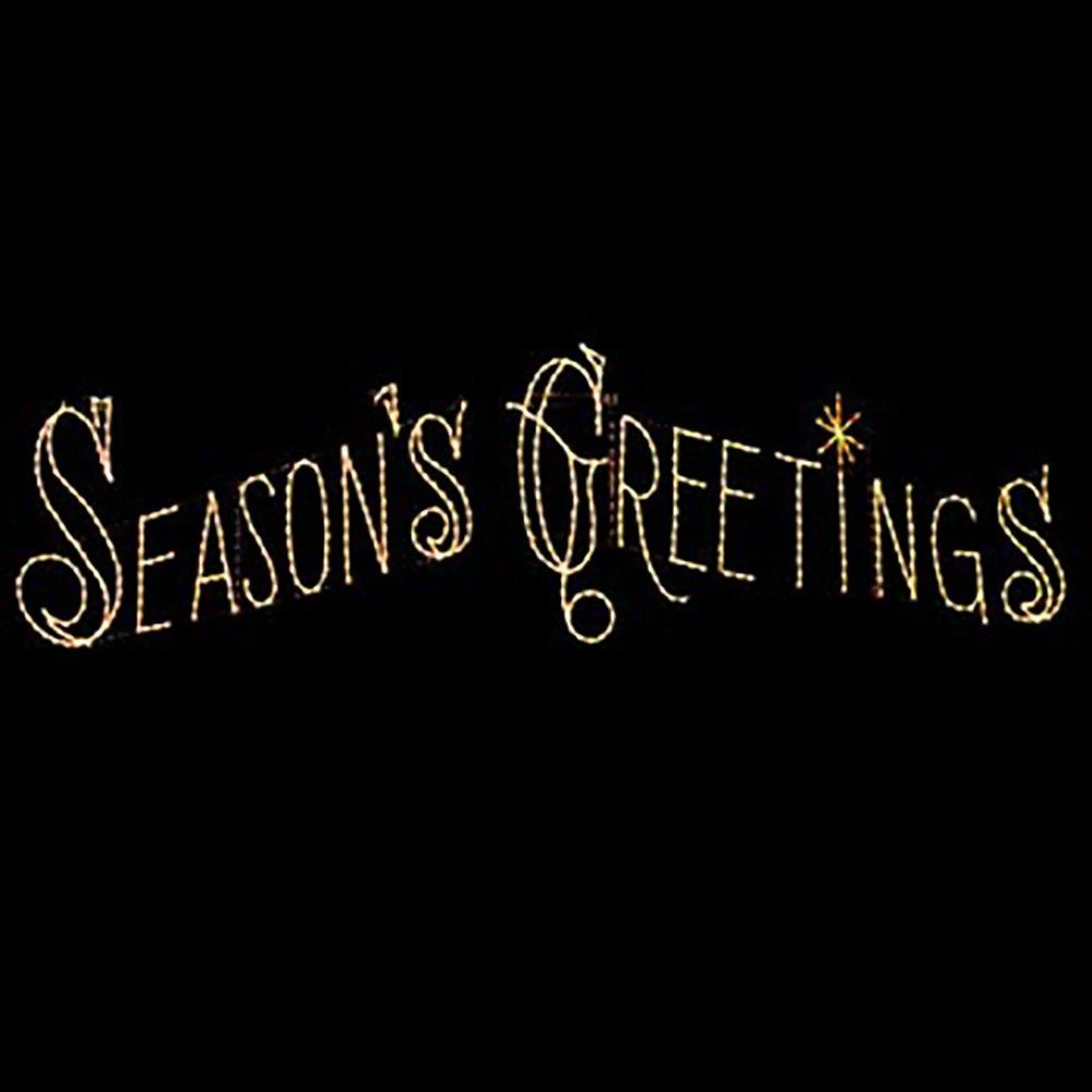 30' Seasons Greetings Skyline, LED 1 30' Seasons Greetings Skyline, LED