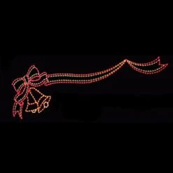 28' Silhouette Holiday Bell Skyline, LED