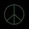 8' Peace Symbol, LED