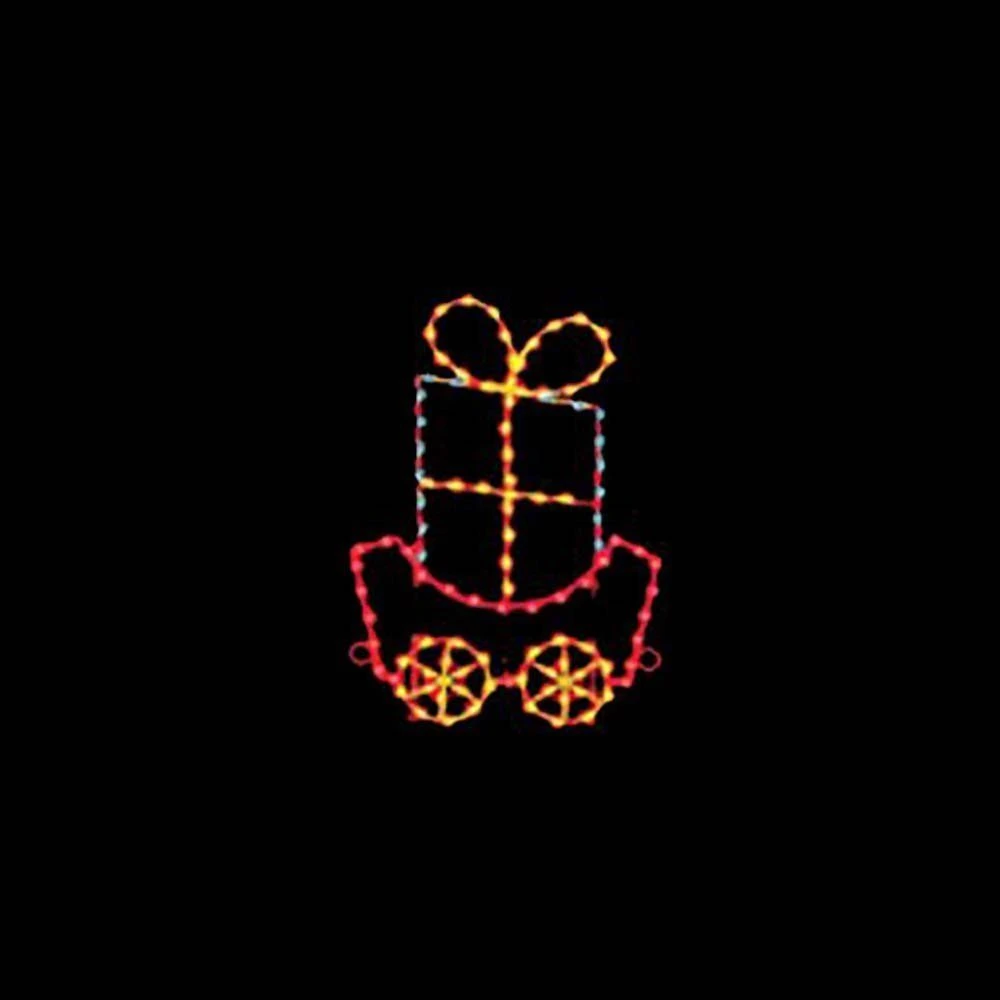 6' Silhouette Gift Car, LED 1 6' Silhouette Gift Car, LED