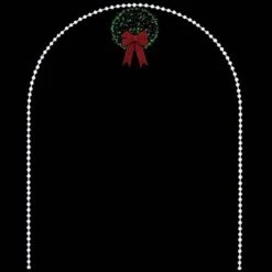 10' X 8' Arch With Kissing Ball, LED
