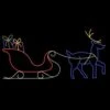 14' X 30' Sleigh And Reindeer, LED