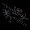 16' X 18' Barnstorming Santa, Animated, LED