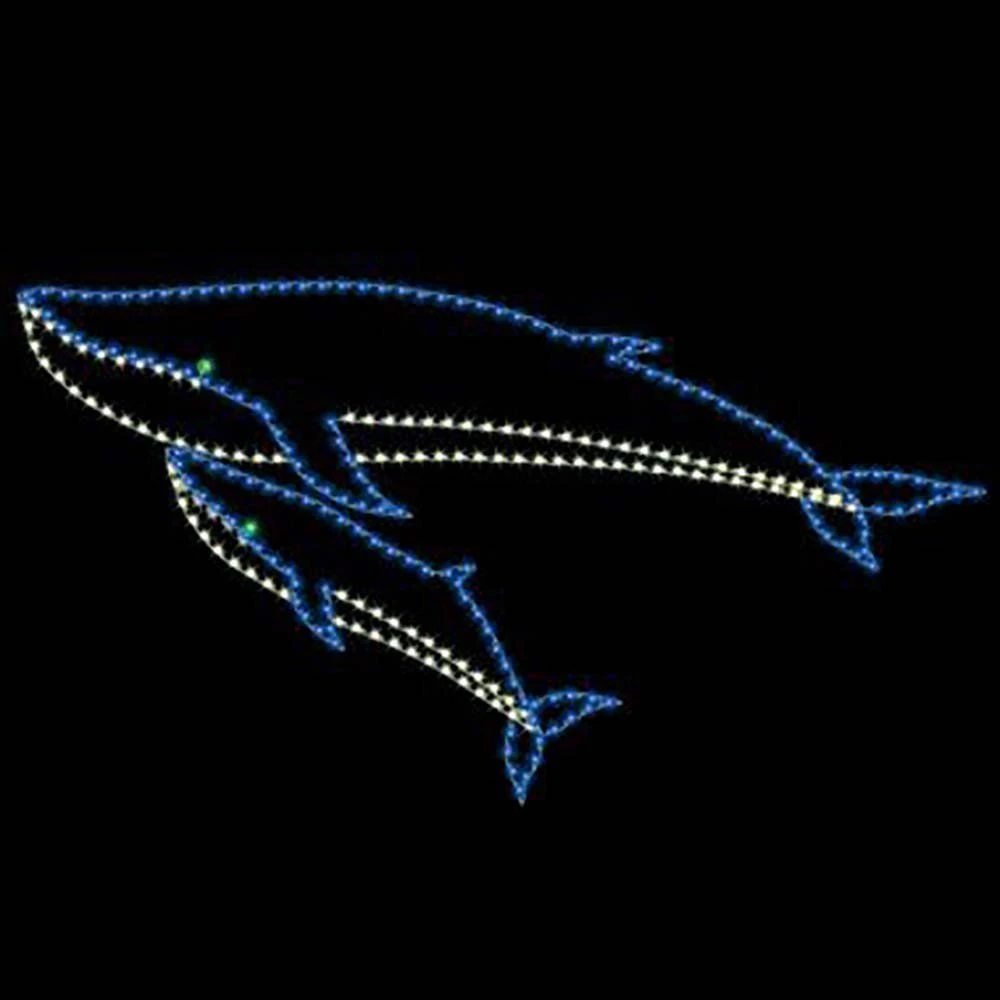 9' X 16' Mama Whale & Calf, LED 1 9' X 16' Mama Whale & Calf, LED