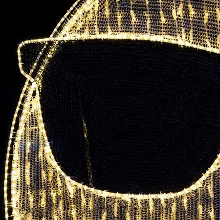 6' 2D LED Emoji With Sunglasses 3 6' 2D LED Emoji With Sunglasses - Image 3