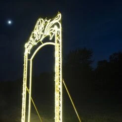 9.10' 2D Floral Christmas Frame - Photo Op Display -Twinkly Trees Shop 2d 11012 d