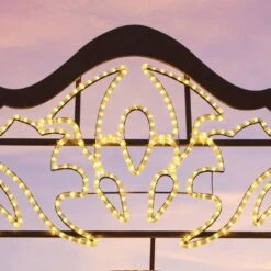 9.10' 2D Floral Christmas Frame - Photo Op Display -Twinkly Trees Shop 2d 11012 e