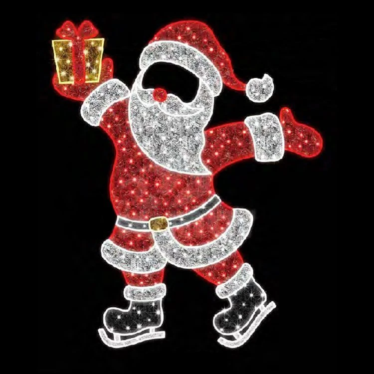 6.25' Skating Santa - Photo Op Display 1 6.25' Skating Santa - Photo Op Display