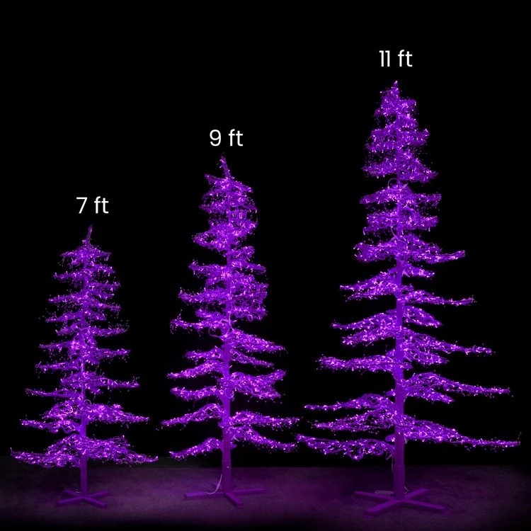7' Ice Sculpture Christmas Tree - Purple 3 7' Ice Sculpture Christmas Tree - Purple - Image 3