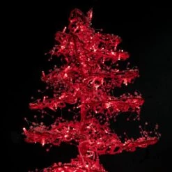 11' Ice Sculpture Christmas Tree - Red -Twinkly Trees Shop 3d 11006 rd c