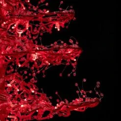 11' Ice Sculpture Christmas Tree - Red -Twinkly Trees Shop 3d 11006 rd d