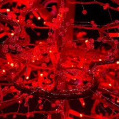 11' Ice Sculpture Christmas Tree - Red -Twinkly Trees Shop 3d 11006 rd e