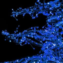 11' Ice Sculpture Christmas Tree - Blue -Twinkly Trees Shop 3d 11007 b2