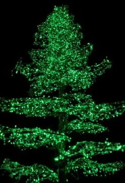 9' Ice Sculpture Christmas Tree - Green -Twinkly Trees Shop 3d 11007 gr c