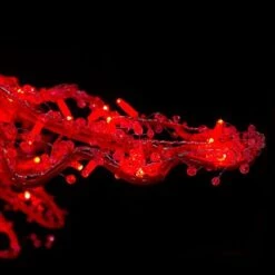 9' Ice Sculpture Christmas Tree - Red -Twinkly Trees Shop 3d 11007 rd d