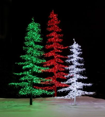 7' Ice Sculpture Christmas Tree - Green 6 7' Ice Sculpture Christmas Tree - Green - Image 6