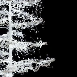 7' Ice Sculpture Christmas Tree - Pure White -Twinkly Trees Shop 3d 11008 e