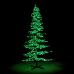 7' Ice Sculpture Christmas Tree - Green