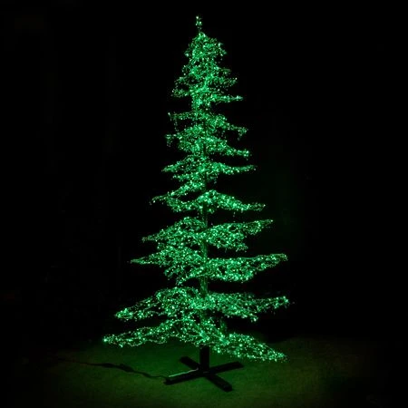7' Ice Sculpture Christmas Tree - Green 2 7' Ice Sculpture Christmas Tree - Green - Image 2