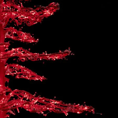 7' Ice Sculpture Christmas Tree - Red 3 7' Ice Sculpture Christmas Tree - Red - Image 3