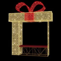 8' Bench - 3D Christmas Present