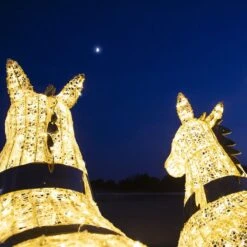 3D Carriage With Horses -Twinkly Trees Shop 3d 11024 l