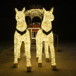 3D Carriage With Horses -Twinkly Trees Shop 3d 11024 m