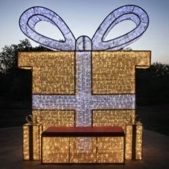 9.10' 3D Christmas Present - Photo Op Display 16 9.10' 3D Christmas Present - Photo Op Display -Twinkly Trees Shop 3d 11028 g