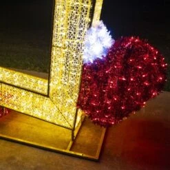 11.9' 3D Santa Photo Frame - Photo Op Display 9 11.9' 3D Santa Photo Frame - Photo Op Display -Twinkly Trees Shop 3d 11029 d