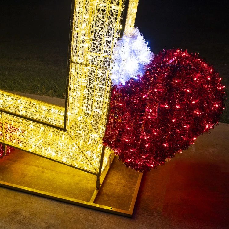 11.9' 3D Santa Photo Frame - Photo Op Display 4 11.9' 3D Santa Photo Frame - Photo Op Display - Image 4