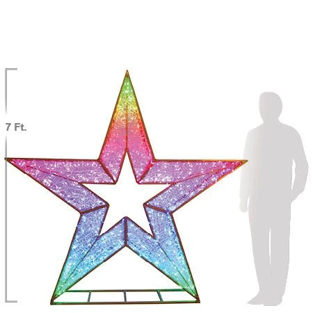 7' 3D LED Star - Twinkly Pro RGBW 1 7' 3D LED Star - Twinkly Pro RGBW