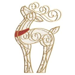 12' LED Reindeer Icon - Warm White