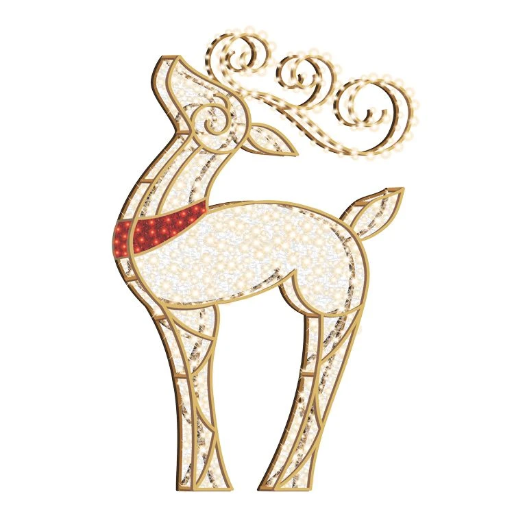 6' LED Reindeer Icon - Warm White 1 6' LED Reindeer Icon - Warm White