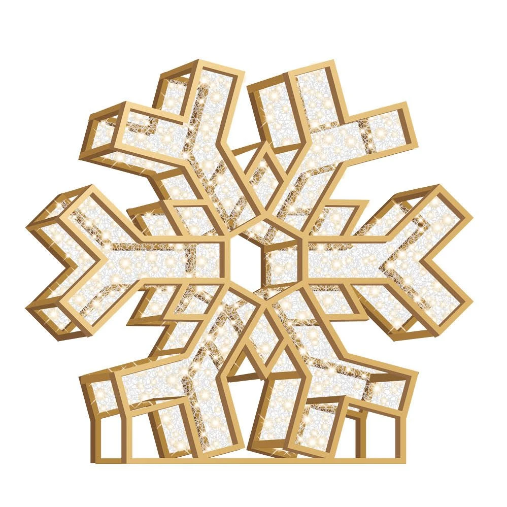6' LED Snowflake Icon - Radiant - Warm White 2 6' LED Snowflake Icon - Radiant - Warm White - Image 2
