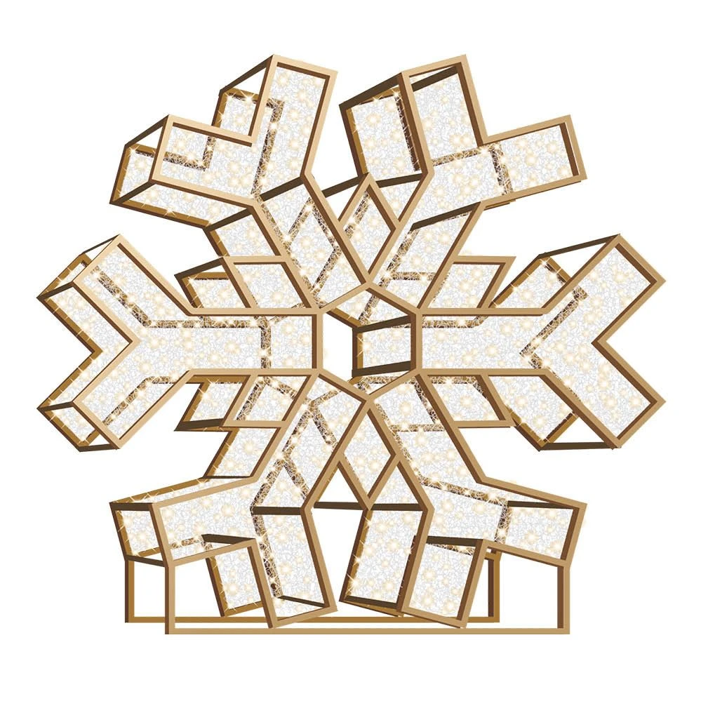 8' LED Snowflake Icon - Radiant - Warm White 2 8' LED Snowflake Icon - Radiant - Warm White - Image 2