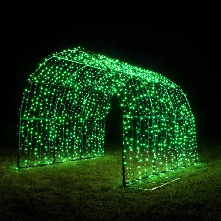 20' Walk Through Tunnel - LED - Green 2 20' Walk Through Tunnel - LED - Green - Image 2