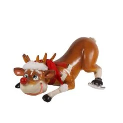 1.5' Funny Reindeer Skating