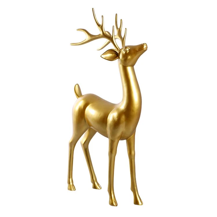 5.6' Standing Reindeer - Gold 1 5.6' Standing Reindeer - Gold
