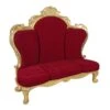 5.4' Grand Deluxe Throne - Red/Gold