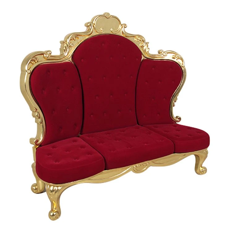 5.4' Grand Deluxe Throne - Red/Gold 1 5.4' Grand Deluxe Throne - Red/Gold