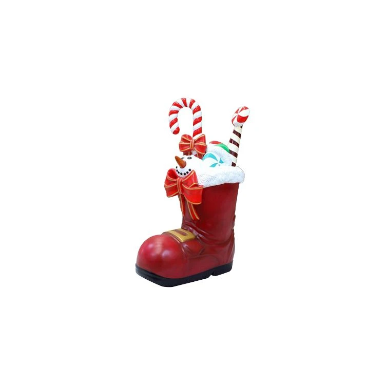 4' Santa Boot And Presents 1 4' Santa Boot And Presents