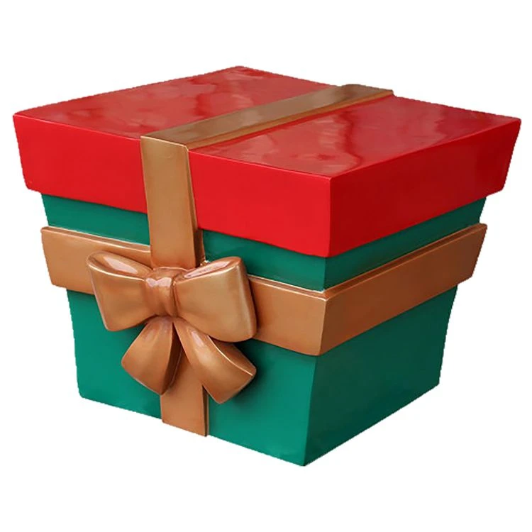 2' Christmas Present - Red And Green 1 2' Christmas Present - Red And Green