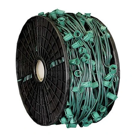 C7 Cord, 9" Spacing, Green Wire, SPT-1, 500' 1 C7 Cord, 9" Spacing, Green Wire, SPT-1, 500'