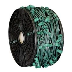 C7 Cord, 12" Spacing, Green Wire, SPT-2, 1000'