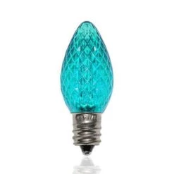 C7 SMD LED Retrofit Bulb - Teal - Minleon - Bag Of 25