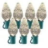 26 Light Warm White C9 LED Christmas Lights - Stringer Light Set