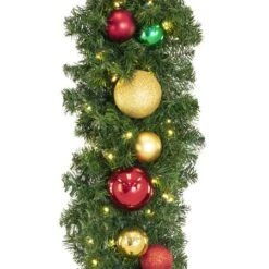 Decorated 9' X 14" Garland Lit, Colors Of The Holiday -Twinkly Trees Shop dg 914 led coth c