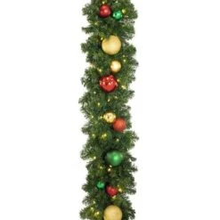 Decorated 9' X 14" Garland Lit, Colors Of The Holiday -Twinkly Trees Shop dg 914 led coth d