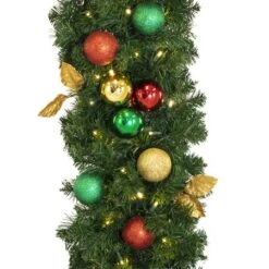 Decorated 9' X 14" Garland Lit, Traditional 7 Decorated 9' X 14" Garland Lit, Traditional -Twinkly Trees Shop dg 914 led t c