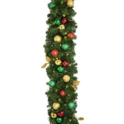 Decorated 9' X 14" Garland Lit, Traditional 8 Decorated 9' X 14" Garland Lit, Traditional -Twinkly Trees Shop dg 914 led t d